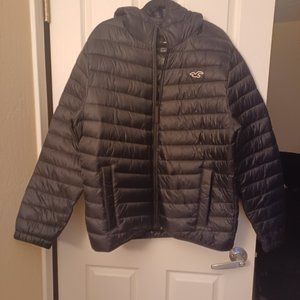 Hollister hooded puff jacket